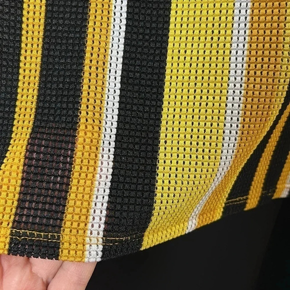 Striped loose knit blouse,twofer, office siren ,business casual,size SM & M - Picture 3 of 12